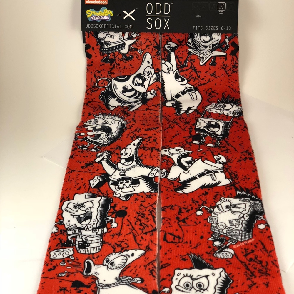 ODD SOX PATRICK AND SPONGEBOB SIZE 6 to 13 NWT